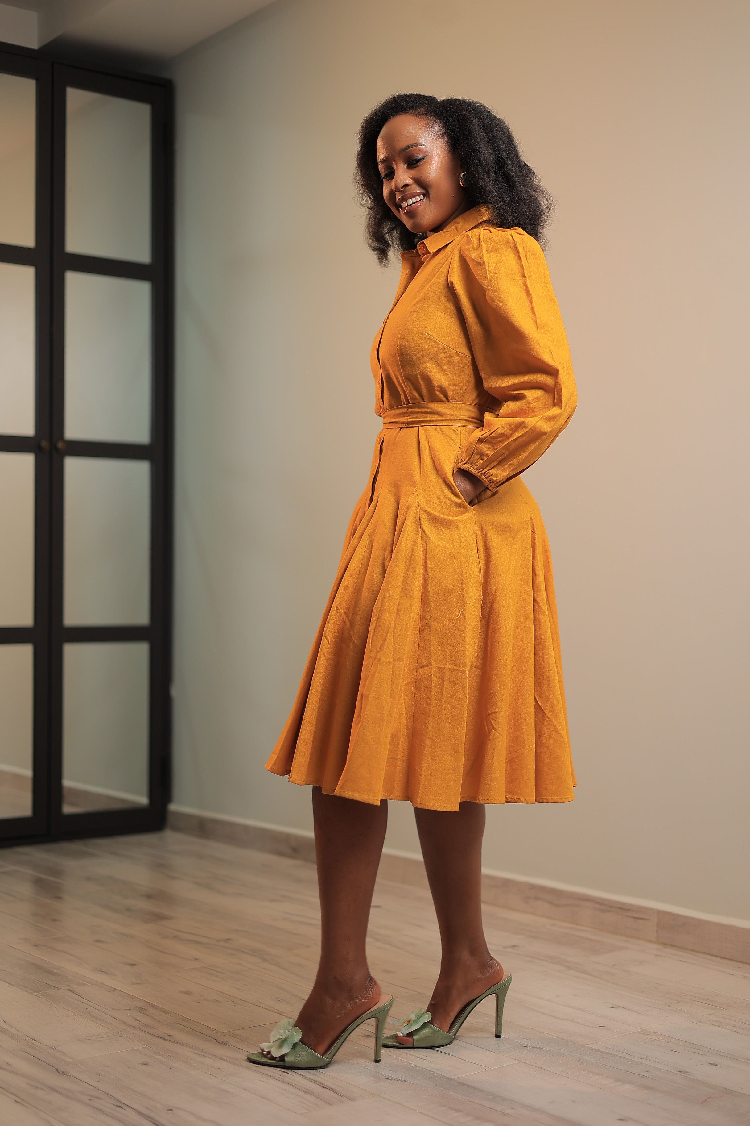 mustard yellow dress material In Love Forever Mustard Yellow Satin Lace-Up High-Low Maxi Dress