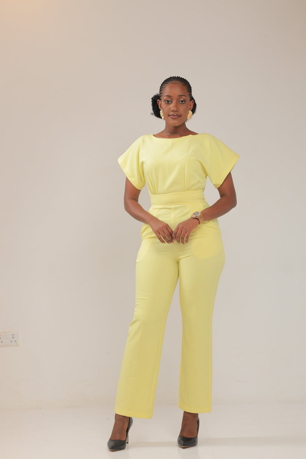 The Kanyana Yellow Butter Jumpsuit