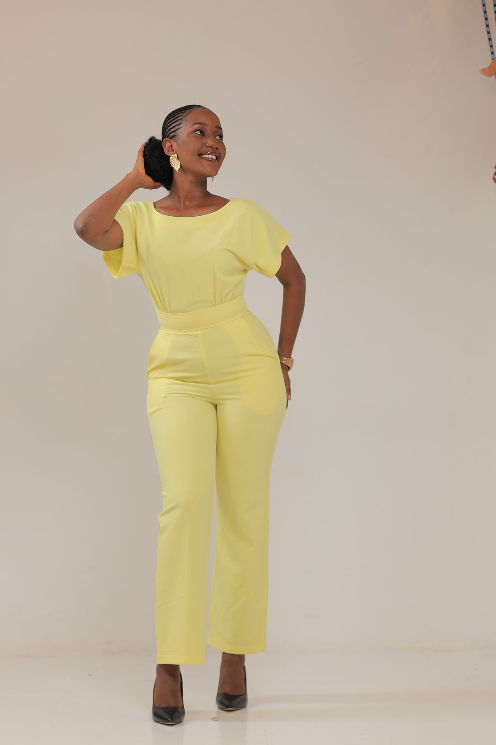 The Kanyana Yellow Butter Jumpsuit