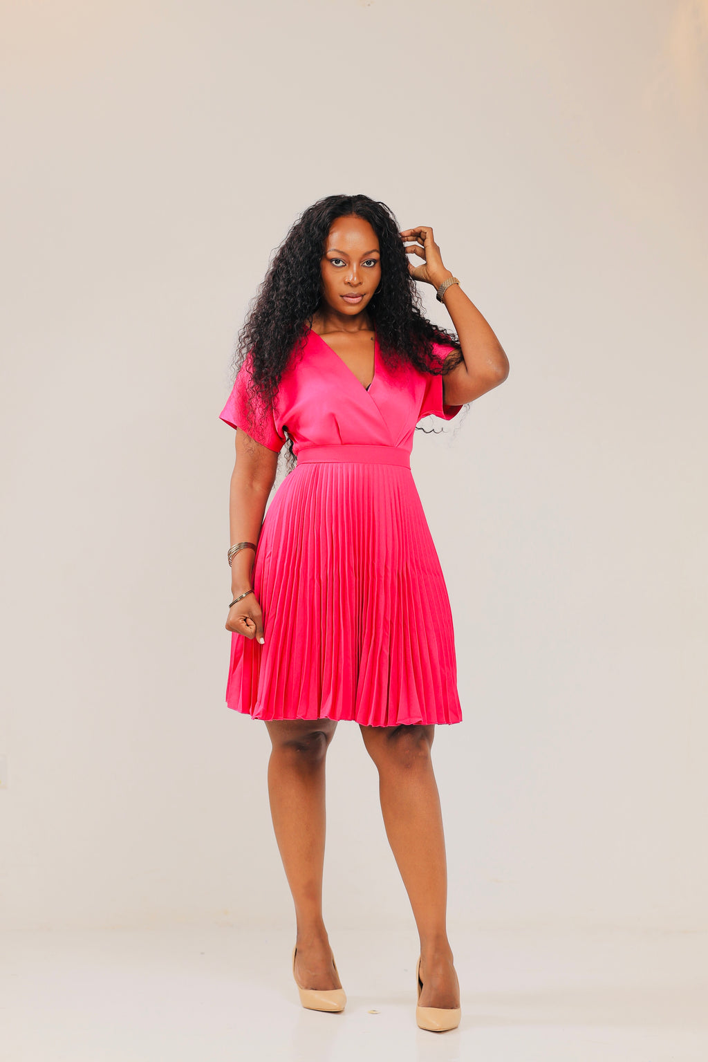 The Nalunkuma Pleated Skater - Pink