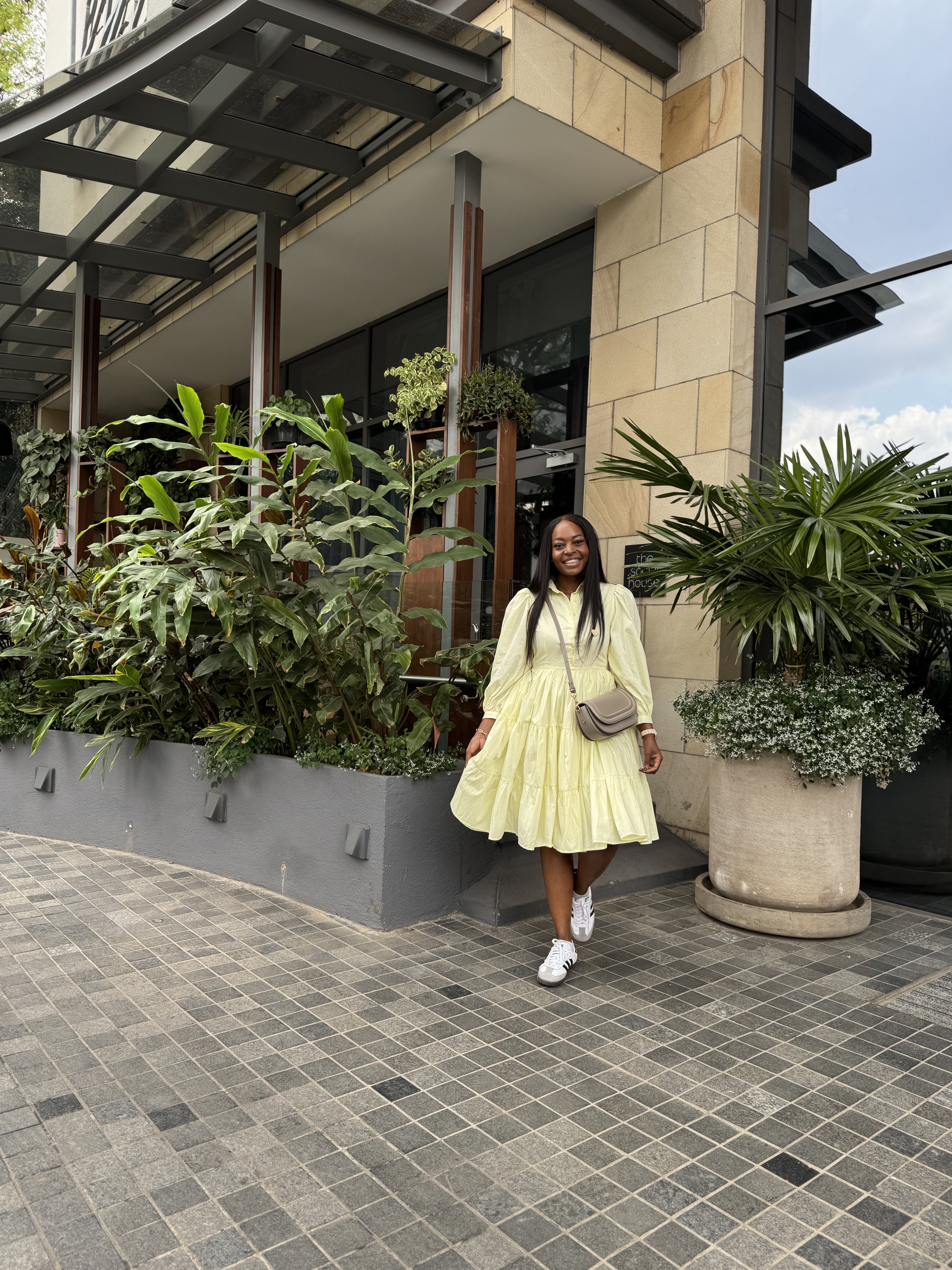 Bujjagali Butter Yellow Puff sleeve skater Dress - 6 Bujjagali Butter Yellow Puff sleeve skater Dress - 6