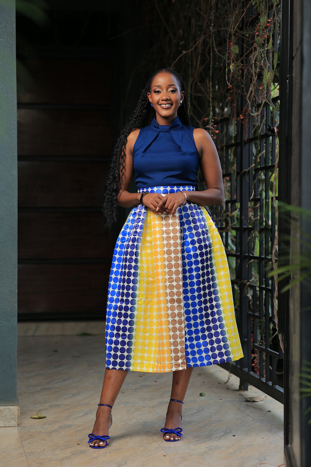 The Kitaka Closet London 2 and 1 Skater Dress