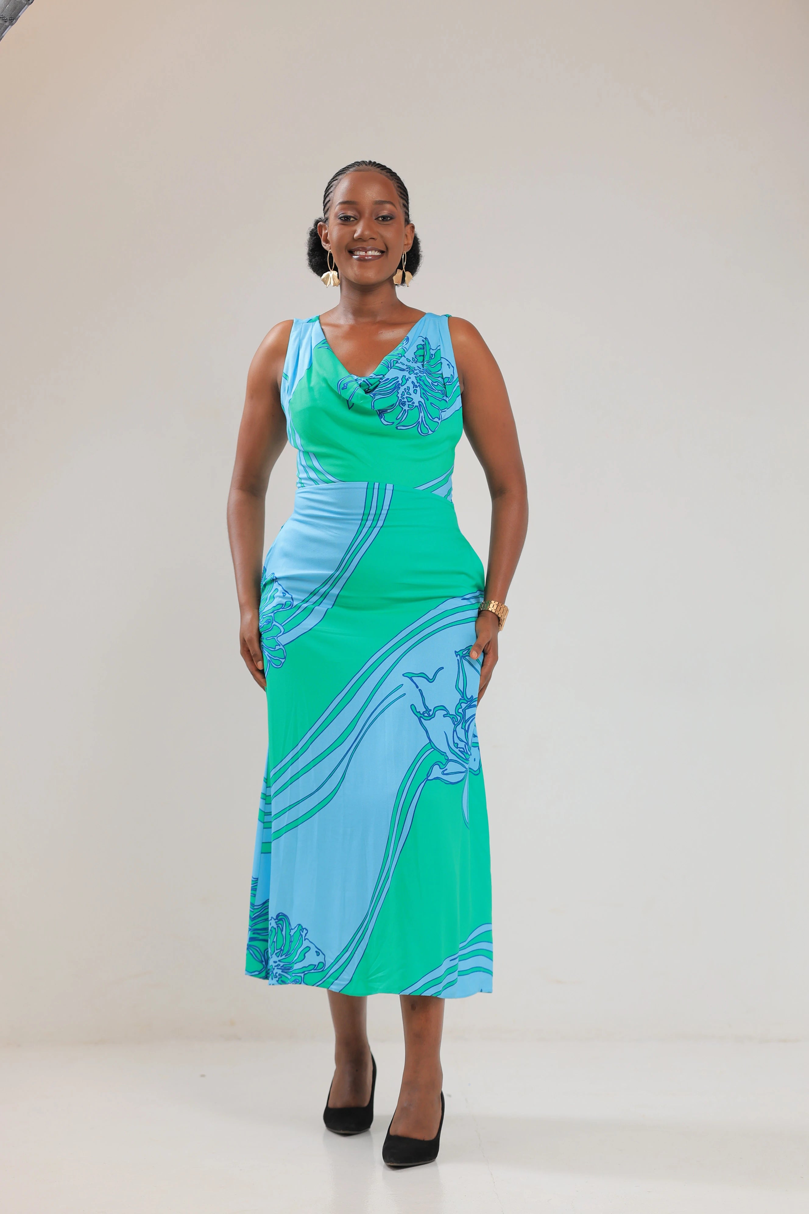 The Kiiza crawl neck dress