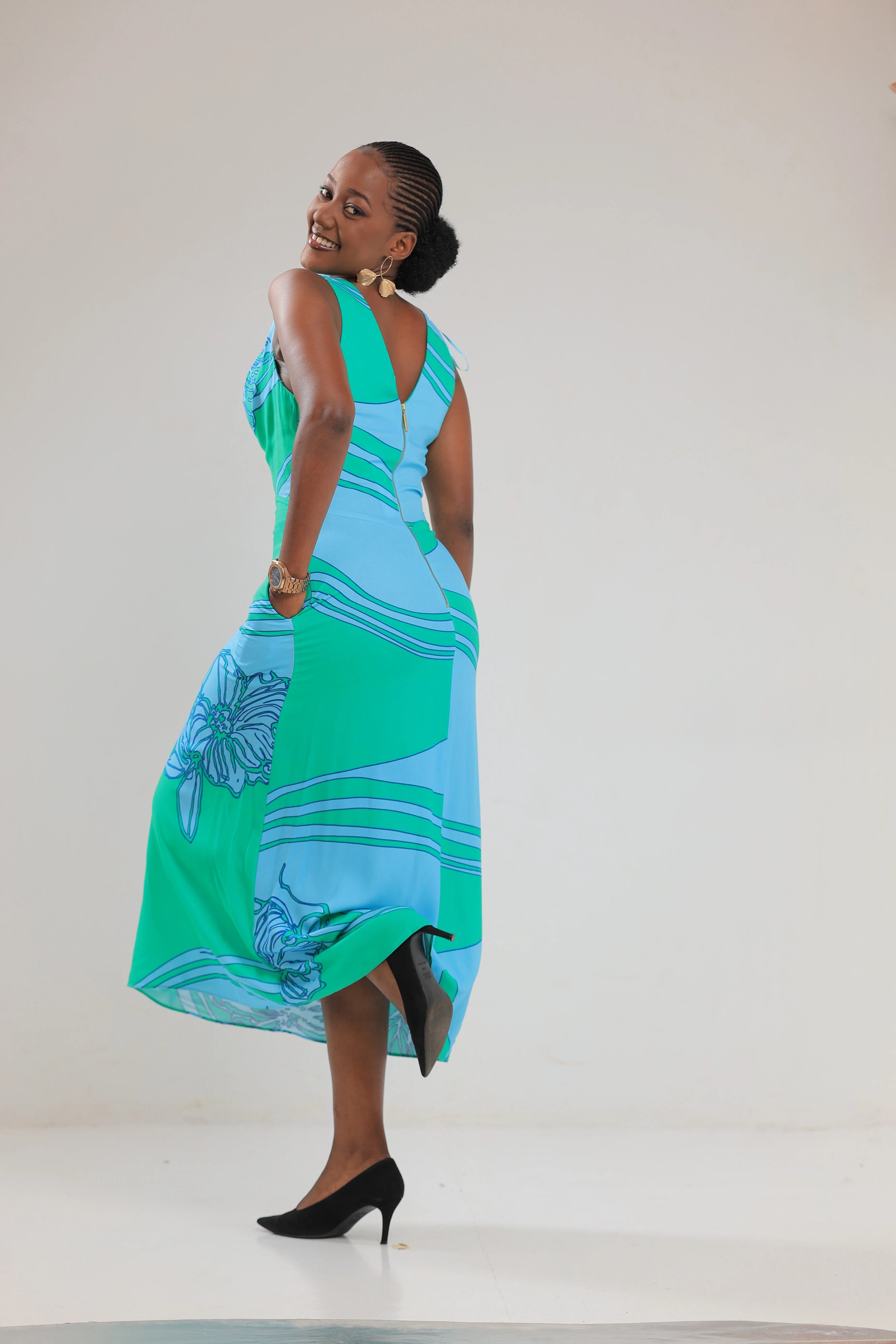 The Kiiza crawl neck dress