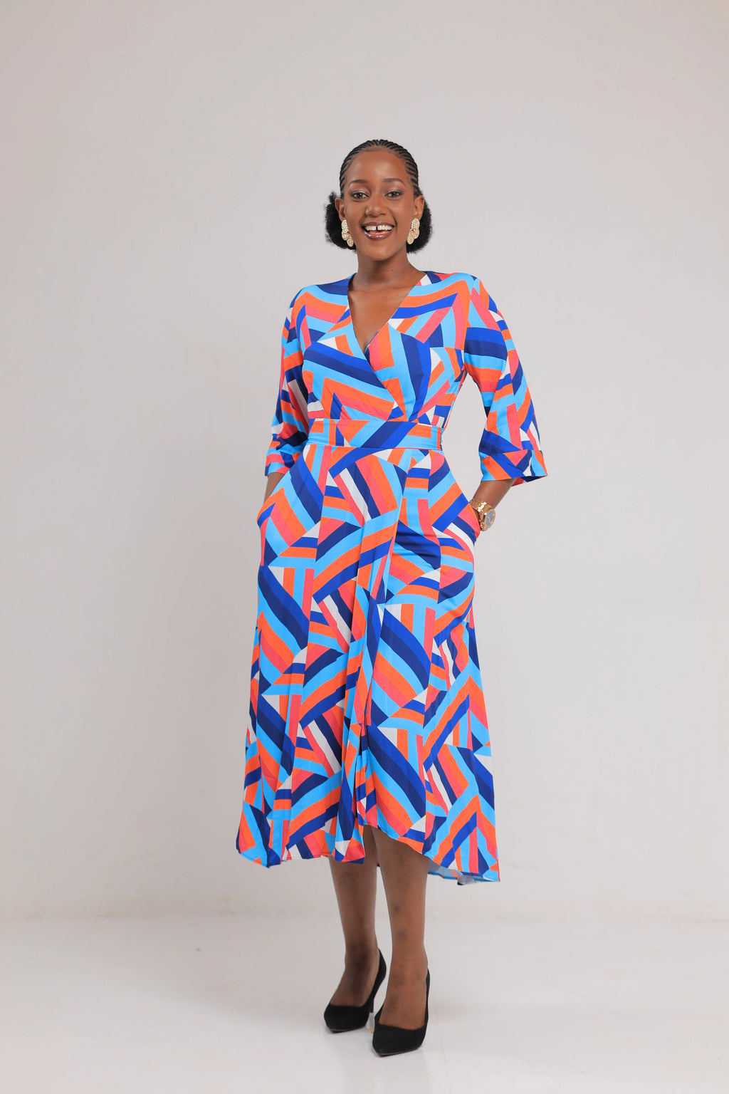 The sipi multi wrap midi dress