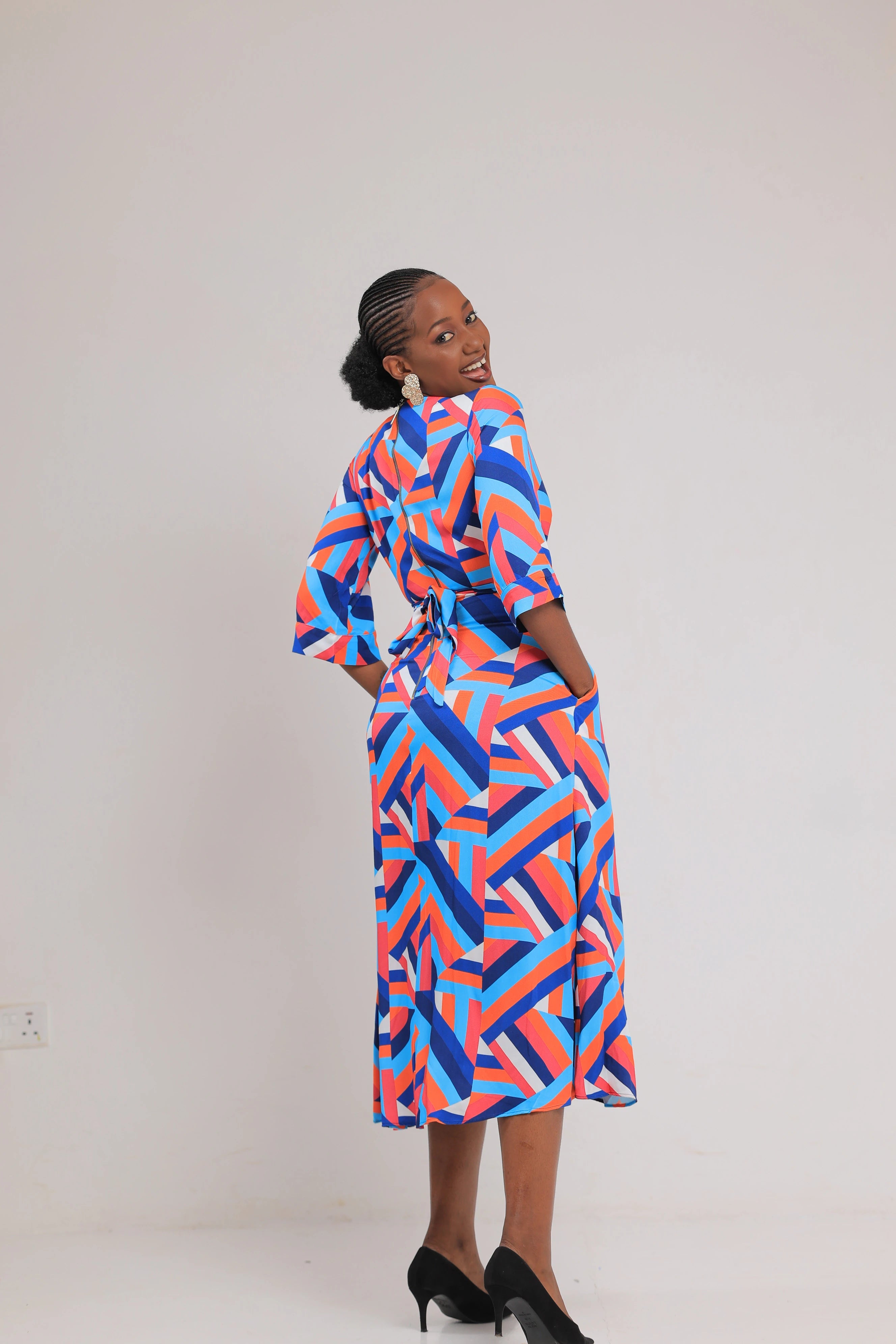 The sipi multi wrap midi dress