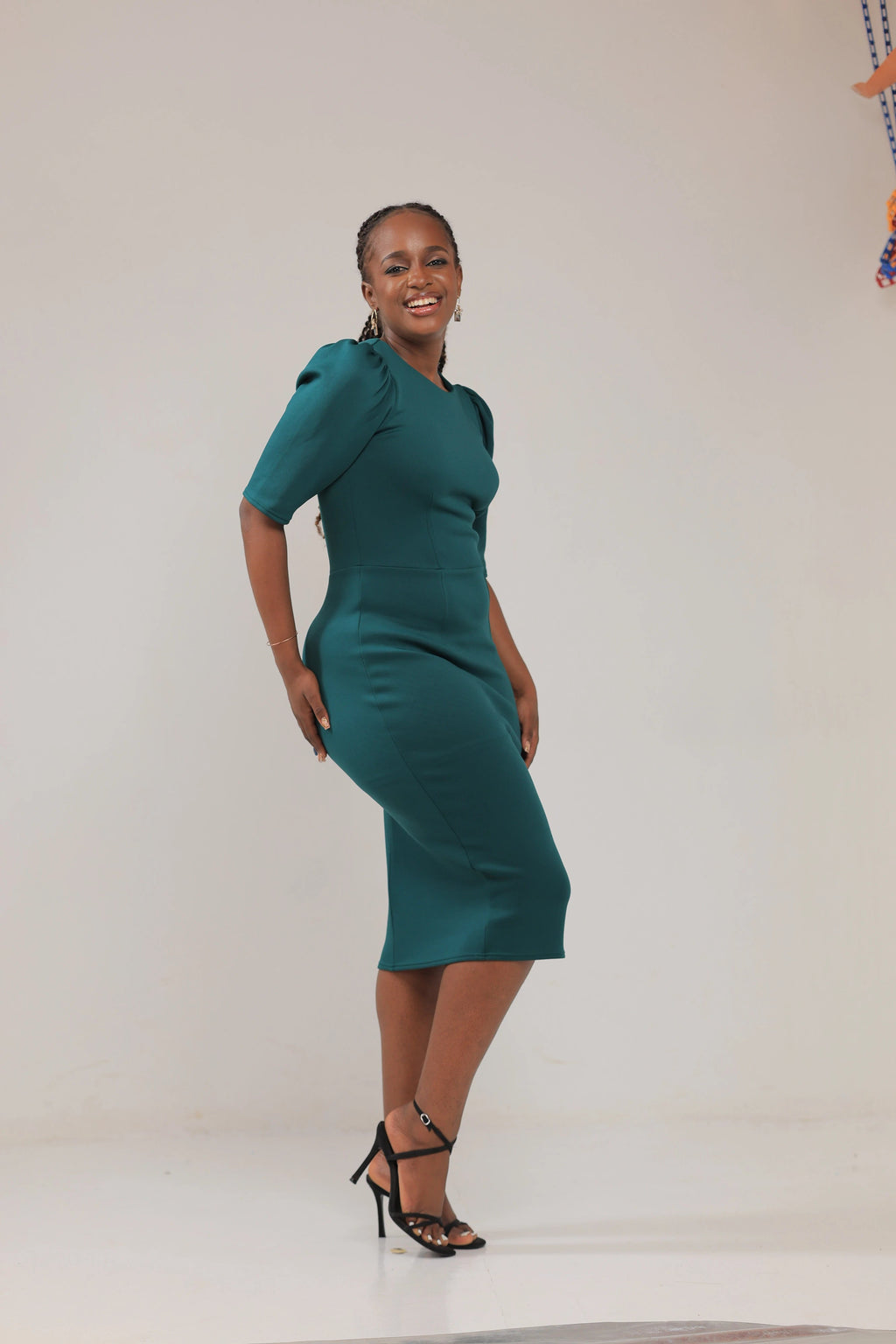 The Kamikazi Body-con green dress